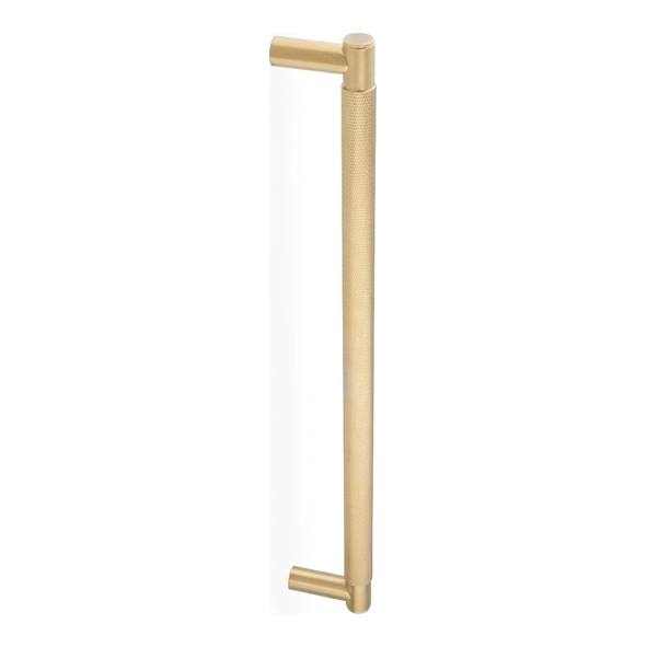 AW500-450-SBPVD  450mm  Satin Brass  Alexander & Wilks Spitfire Knurled Pull Handle