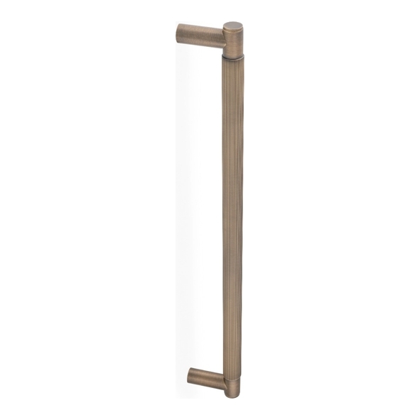 AW502-450-AB  450mm  Antique Brass  Alexander & Wilks Spitfire Reeded Pull Handle