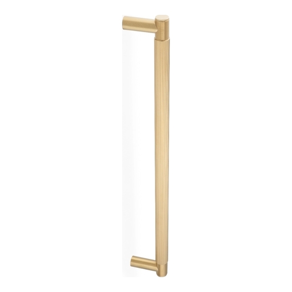 AW502-450-SBPVD  450mm  Satin Brass  Alexander & Wilks Spitfire Reeded Pull Handle