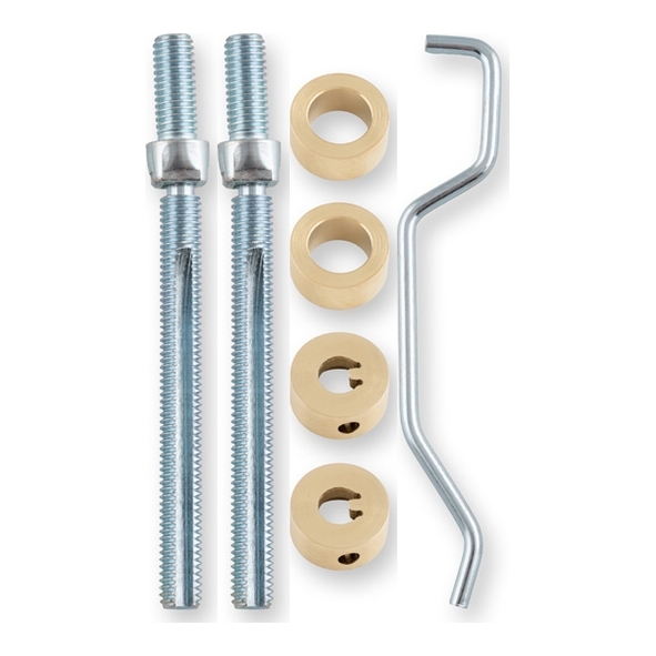AW50BBF-SBPVD  Satin Brass  Alexander & Wilks Back to Back Fixings for Pull Handles