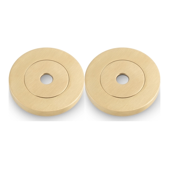 AW50RP-SB  Satin Brass  Alexander & Wilks Rose Pack For Pull Handles