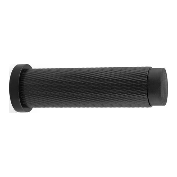 AW600-75-BL  Black  Alexander & Wilks Brunel Knurled Door Stop