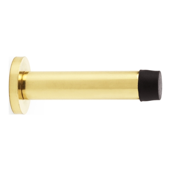 AW616PBL • Polished Brass • Alexander & Wilks Cylinder Projection Door Stop on Rose