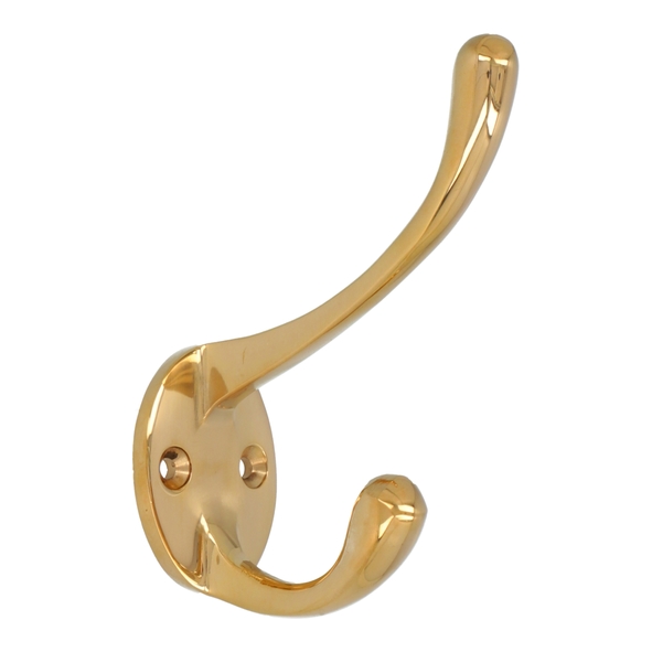 AW770PBU • Unlacquered Brass • Alexander & Wilks Victorian Hat & Coat Hook