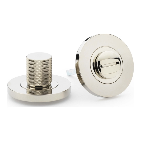 AW790PNPVD  Polished Nickel  Alexander & Wilks Knurled Thumbturn & Release