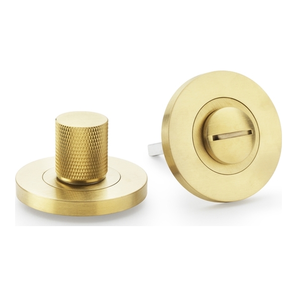 AW790SBPVD  Satin Brass  Alexander & Wilks Knurled Thumbturn & Release