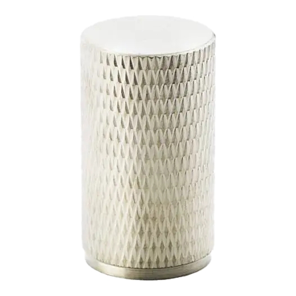 AW800-35-SN • Satin Nickel • Alexander & Wilks Brunel Knurled Cylinder Cupboard Knob