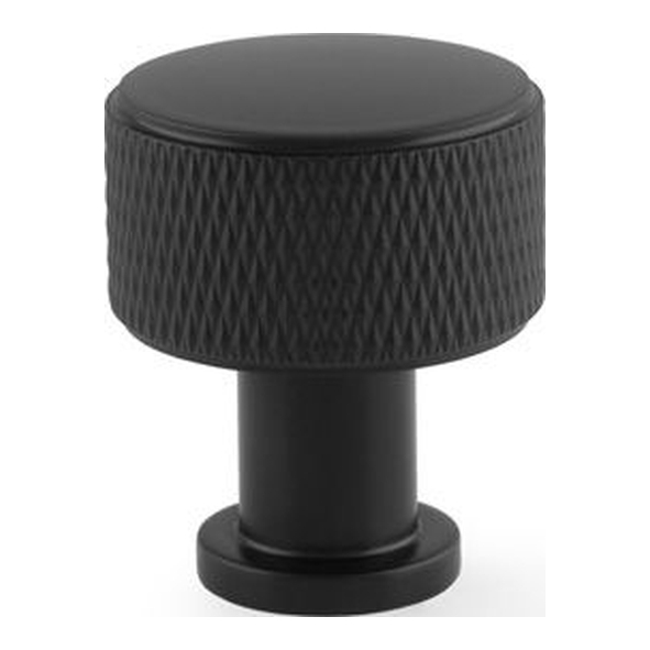 AW807K-29-BL  29mm  Black  Alexander & Wilks Lucia Knurled Cupboard Knob