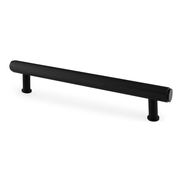 AW809-160-BL • 160mm c/c • Black • Alexander & Wilks Crispin Knurled T-Bar Cupboard Pull Handle