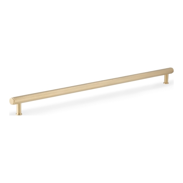 AW809-448-SBPVD � 448mm c/c � Satin Brass � Alexander & Wilks Crispin Knurled T-Bar Cabinet Pull