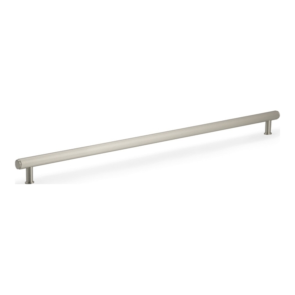 AW809R-448-SN � 448mm c/c � Satin Nickel � Alexander & Wilks Reeded T-Bar Cabinet Pull Handle