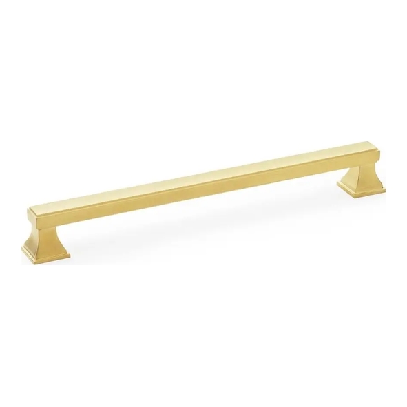 AW813-224-SBPVD  224mm c/c  Satin Brass  Alexander & Wilks Jesper Square Cabinet Pull Handle