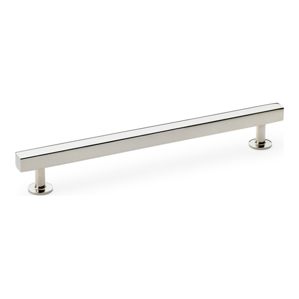 AW815-192-PN  192mm c/c  Polished Nickel  Alexander & Wilks Square T-Bar Cabinet Pull Handle