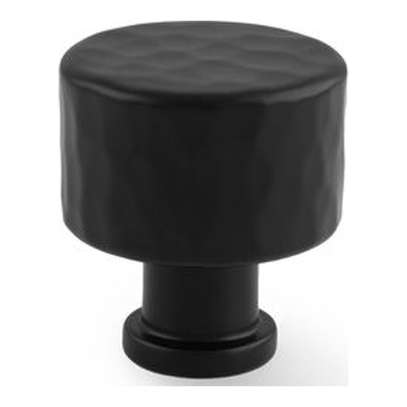 AW816-30-BL • 30mm • Black • Alexander & Wilks Leila Hammered Cupboard Knob