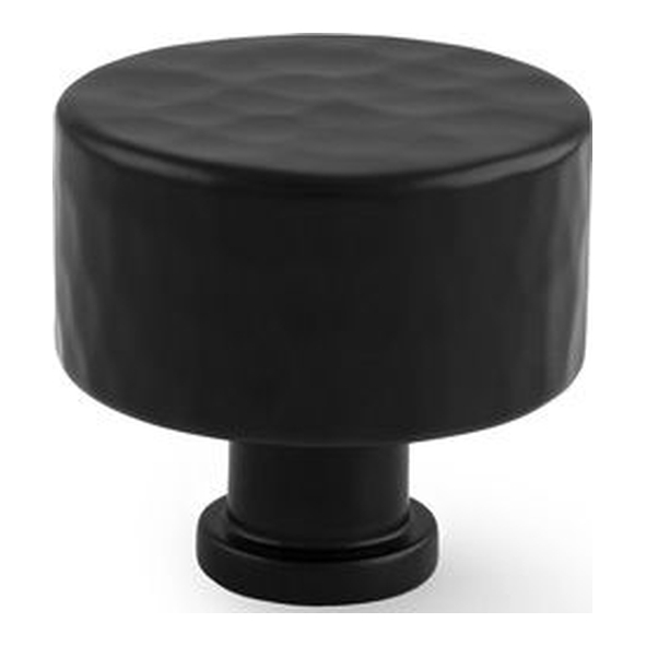 AW816-35-BL • 35mm • Black • Alexander & Wilks Leila Hammered Cupboard Knob