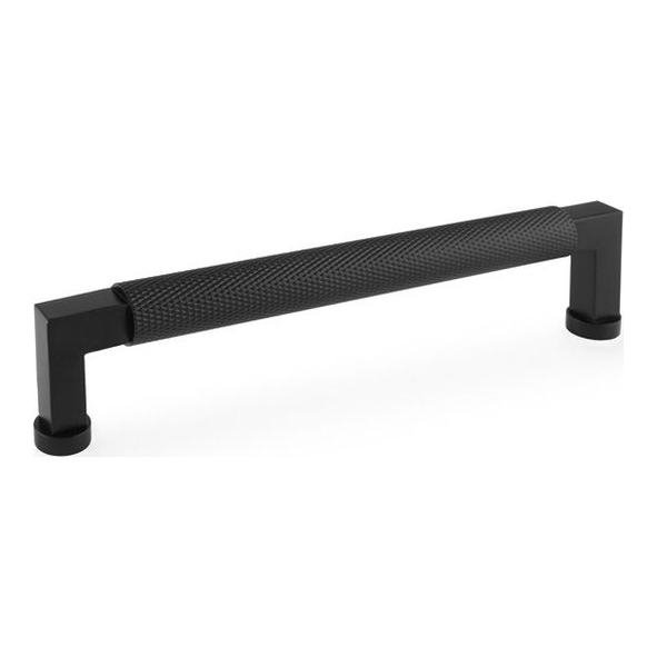 AW819-160-BL • 160mm c/c • Black • Alexander and Wilks Camille Knurled Cabinet Pull Handle