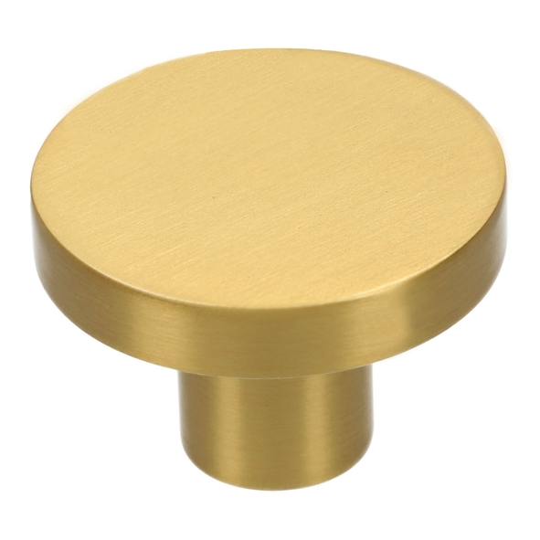 AW821-38-SB  38mm  Satin Brass  Alexander & Wilks Hanover Plain Cupboard Knob