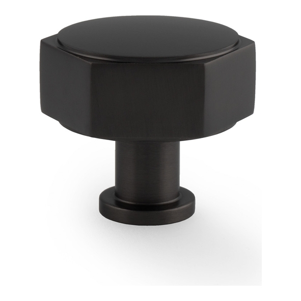 AW828-40-BL • Black • 40mm • Alexander & Wilks Vesper Hex Cabinet Knob