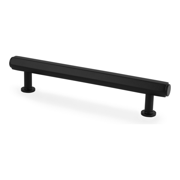 AW830-128-BL  Black  128mm c/c  Alexander & Wilks Vesper Hex T-Bar Cabinet Pull