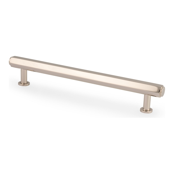 AW830-160-PN • Polished Nickel • 160mm c/c • Alexander & Wilks Vesper Hex T-Bar Cabinet Pull