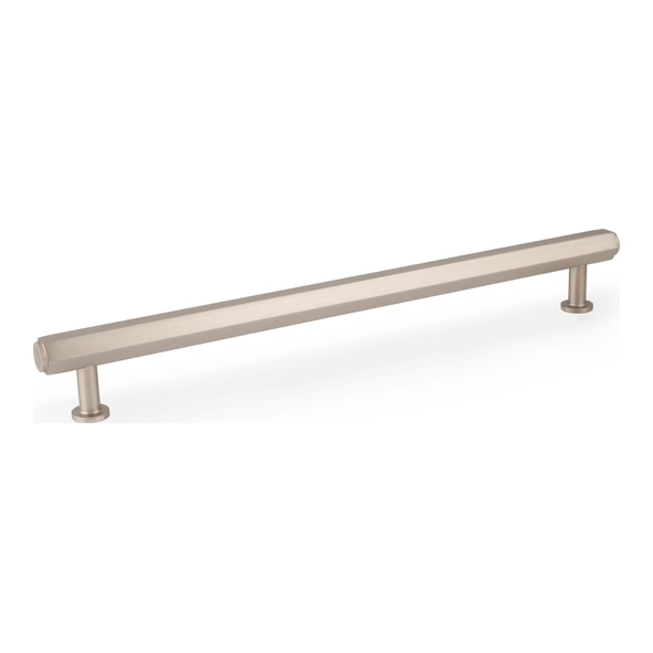 AW830-224-SN  Satin Nickel  224mm c/c  Alexander & Wilks Vesper Hex T-Bar Cabinet Pull