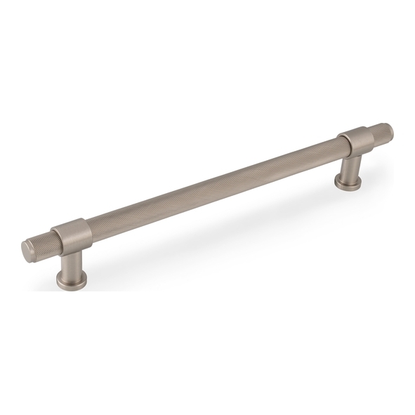 AW839-224-SNPVD � 224mm c/c � Satin Nickel � Alexander & Wilks Kingston Knurled Cabinet Pull