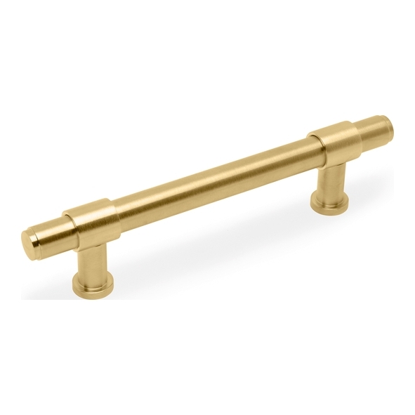 AW839P-128-SBPVD � 128mm c/c � Satin Brass � Alexander & Wilks Kingston Plain Cabinet Pull