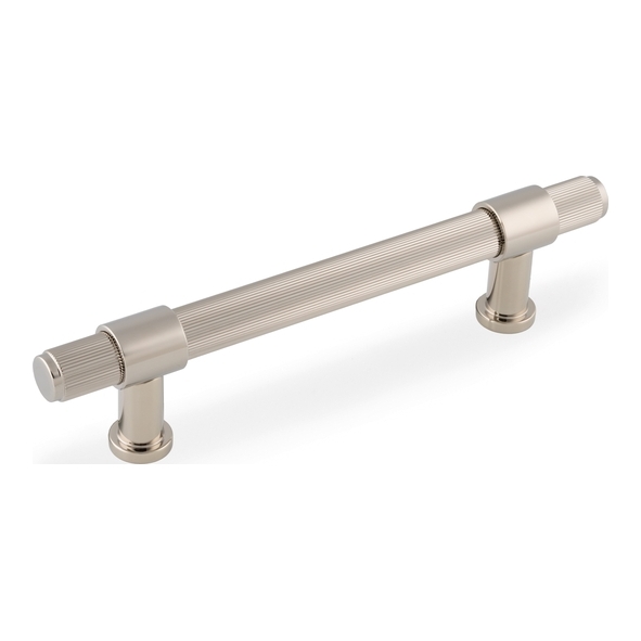 AW839R-128-PNPVD � 128mm c/c � Polished Nickel � Alexander & Wilks Kingston Reeded Cabinet Pull