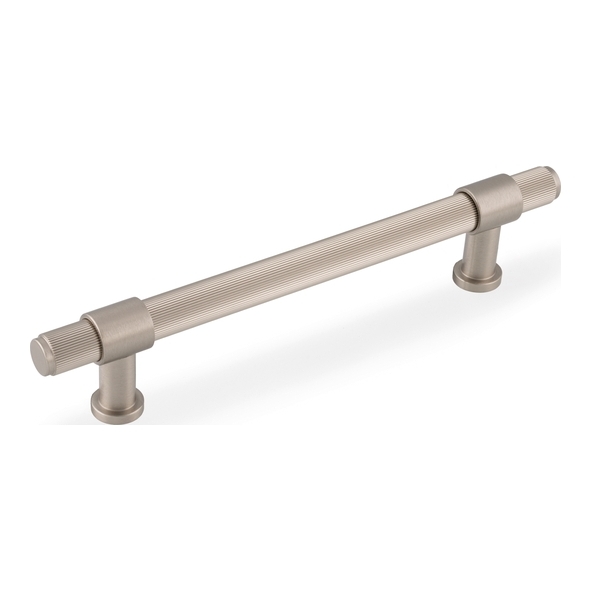 AW839R-160-SNPVD � 160mm c/c � Satin Nickel � Alexander & Wilks Kingston Reeded Cabinet Pull