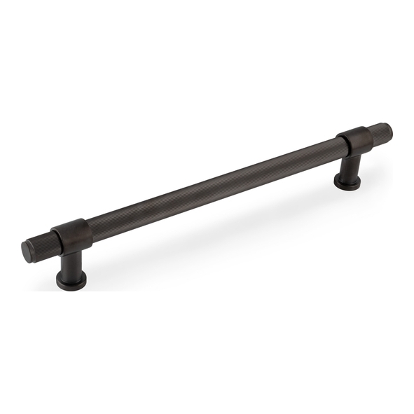 AW839R-224-DBZPVD � 224mm c/c � Dark Bronze � Alexander & Wilks Kingston Reeded Cabinet Pull