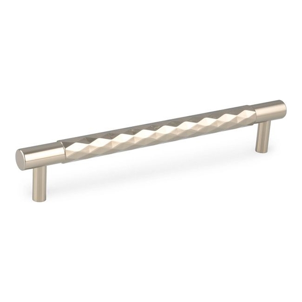 AW846-160-PNPVD • Polished Nickel • 160mm c/c • Alexander & Wilks Diamond Cut T-Bar Cabinet Pull