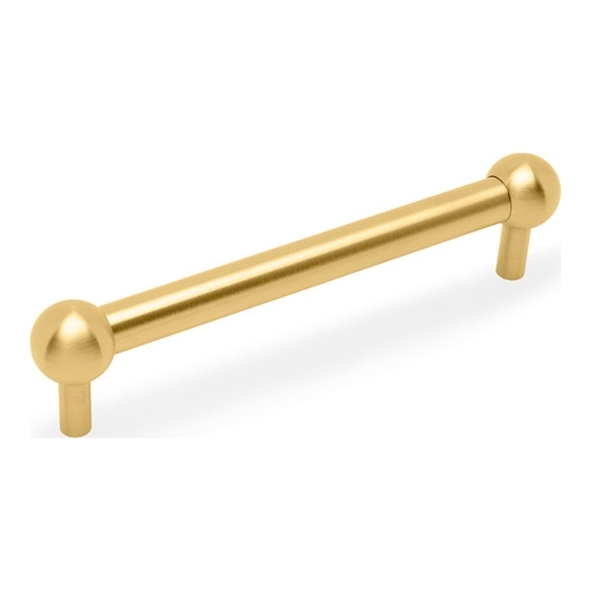 AW856-160-SBPVD � 160mm c/c � Satin Brass � Alexander & Wilks Plain Ceasar Cabinet Pull