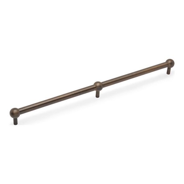 AW856-448-AB � 448mm c/c � Antique Brass � Alexander & Wilks Plain Ceasar Cabinet Pull