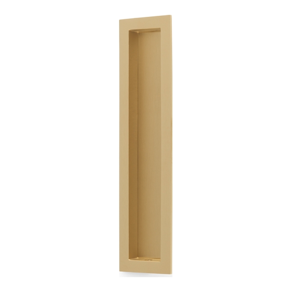 AW911-200-SBPVD � 200mm � Satin Brass � Alexander & Wilks Rectangular Flush Pull