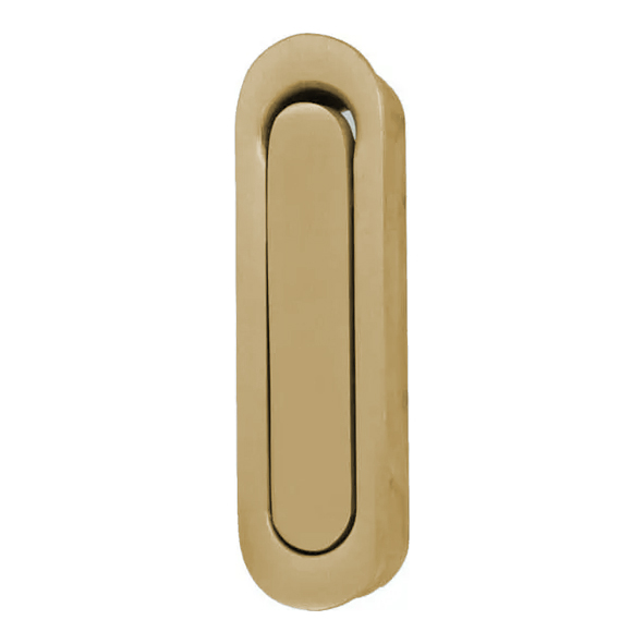 AW991SBPVD • 70 x 19mm • Satin Brass PVD • Alexander and Wilks Radius Sliding Door Edge Pull