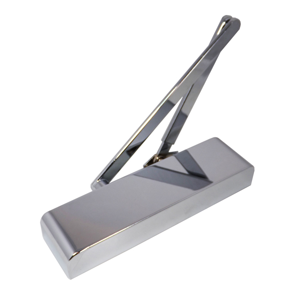148.42305.071 • Simulated Polished Stainless • Format EN 2 to EN 4 Backcheck Overhead Door Closer