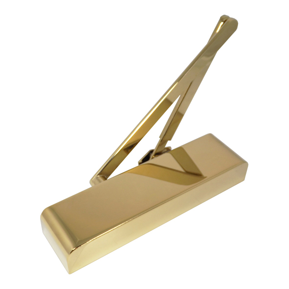 148.52310.023  Simulated Satin Brass  Format EN 2 to EN 5 Delayed Action Overhead Door Closer