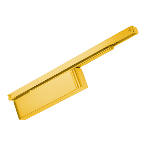 147.42526.022 • Simulated Polished Brass • Format EN 2 to EN 4 Cam Action Slide Arm Overhead Door Closer