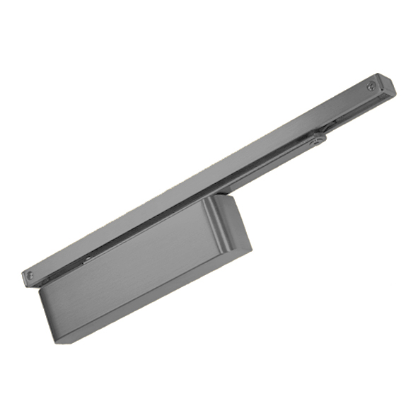 147.42526.053 • Silver Powder Coated • Format EN 2 to EN 4 Cam Action Slide Arm Overhead Door Closer