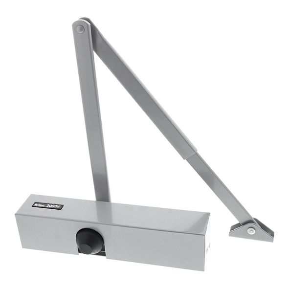 2003V-SE  Silver Enamelled  EN 4  BRITON Overhead Door Closer