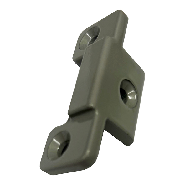 378DDS/SE  Silver Powder Coated  Briton Panic Latch Surface Keeper For Timber Door