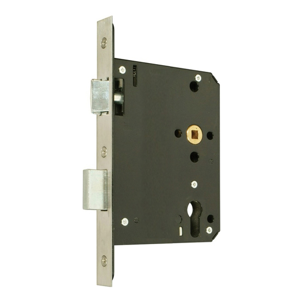 217.20200.222  110mm [080mm]  Square  Satin Stainless  Heavy Architectural Euro Standard Sashlock Case