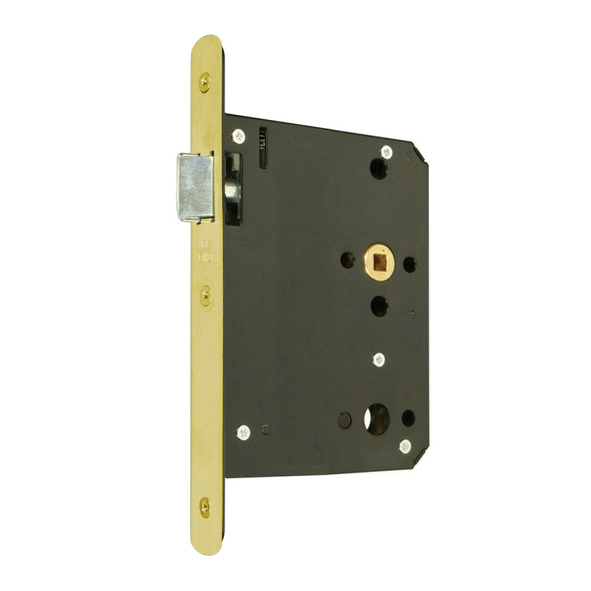 261.20205.306  110mm [080mm]  Radiused  Satin Brass  Heavy Architectural Euro Standard Latch