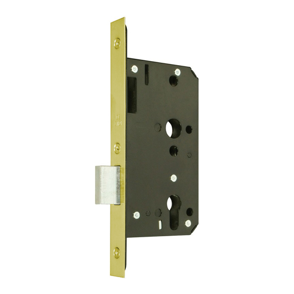 212.09030.306  090mm [060mm]  Square  Satin Brass  Heavy Architectural Euro Standard Deadlock Case