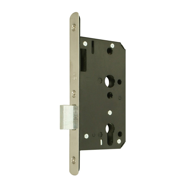 212.09035.222  090mm [060mm]  Radiused  Satin Stainless  Heavy Architectural Euro Standard Deadlock Case