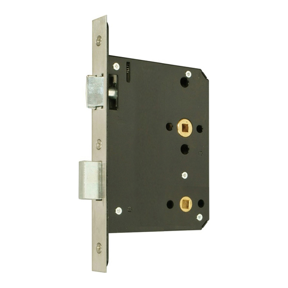 274.20300.222  110mm [080mm]  Square  Satin Stainless  Heavy Architectural Euro Standard Bathroom Lock