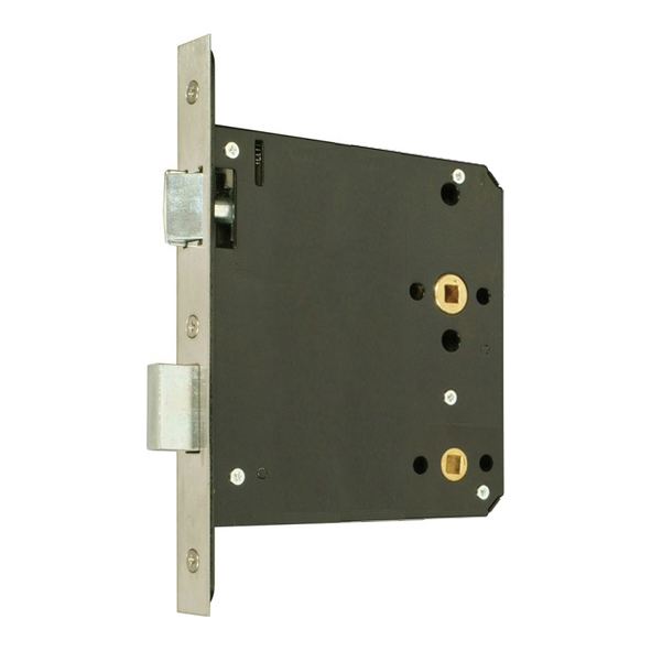 274.40300.222  130mm [100mm]  Square  Satin Stainless  Heavy Architectural Euro Standard Bathroom Lock