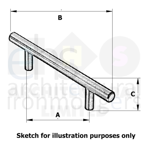 C1800 203-PNF  211 x 203 x 32mm  Polished Nickel  Heritage Brass Flat D Pattern Cabinet Pull Handle