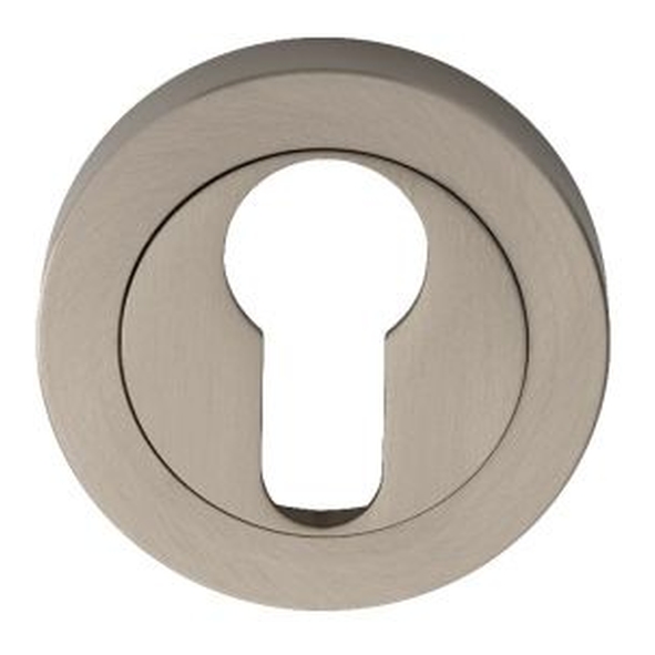 AA1SN  Satin Nickel  Carlisle Brass Round Euro Cylinder Escutcheon