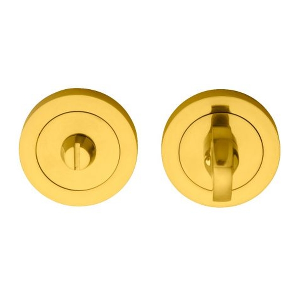 AA12 • Polished Brass • Carlisle Brass Bathroom Turn With Release